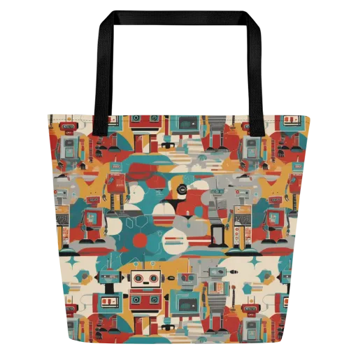 Chrome Daydream on a Large Tote Bag W/ Pocket