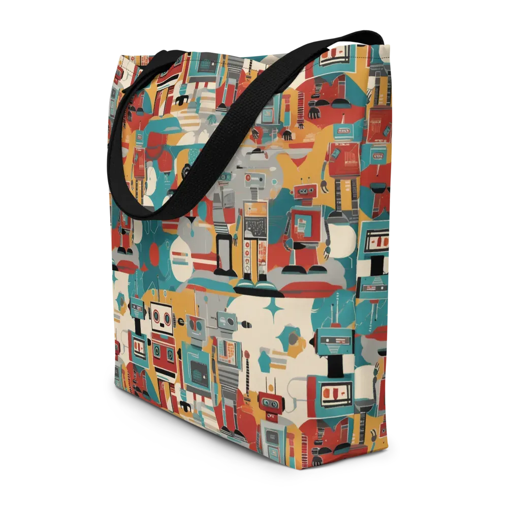 Chrome Daydream on Large Tote Bag W/ Pocket — Front