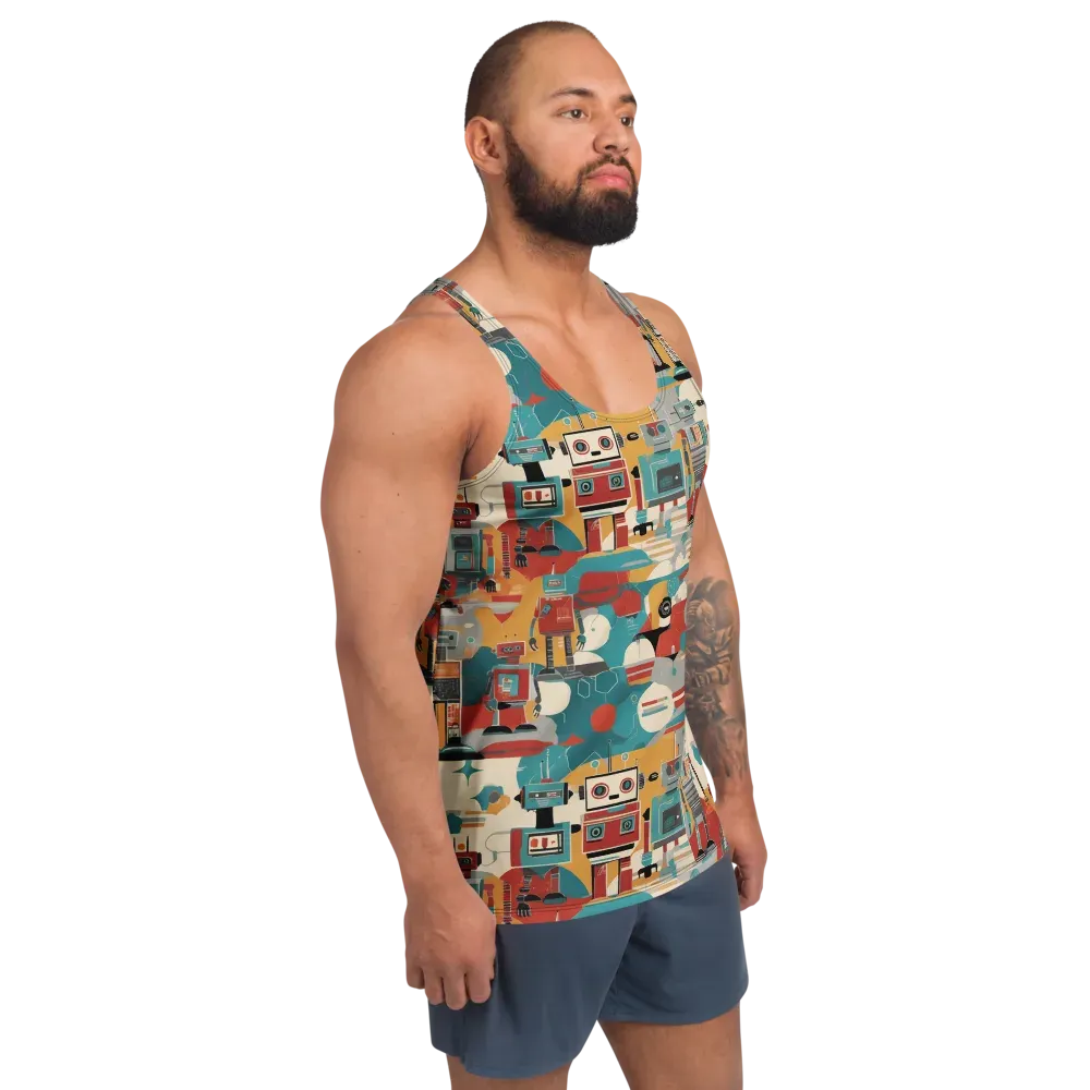 Chrome Daydream on Men's Tank Top — Right Front