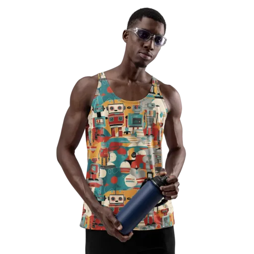 Chrome Daydream on a Men's Tank Top