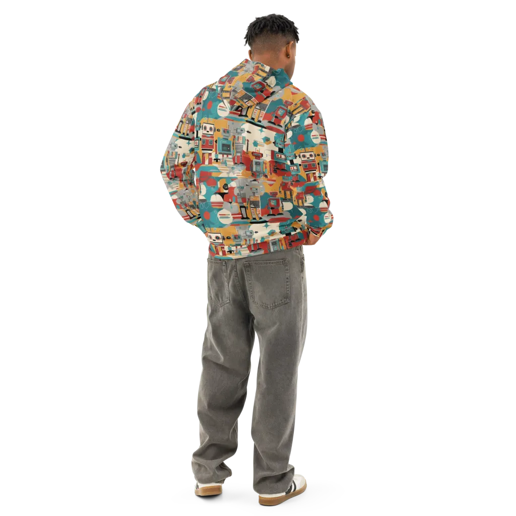 Chrome Daydream on Cotton Hoodie — Back