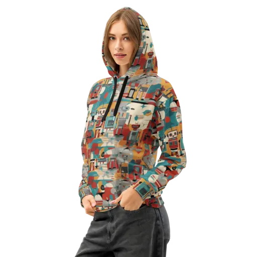 Chrome Daydream on a Cotton Hoodie