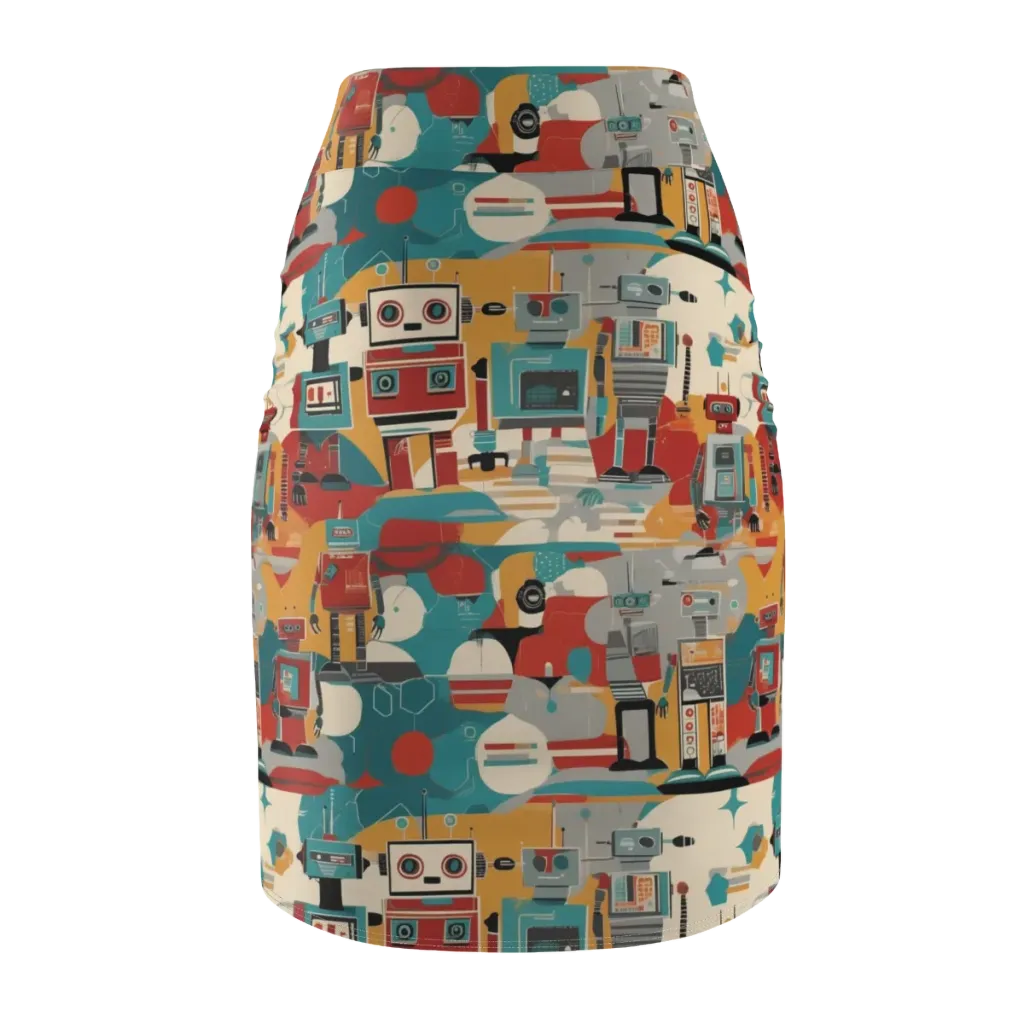Chrome Daydream on Pencil Skirt — Back