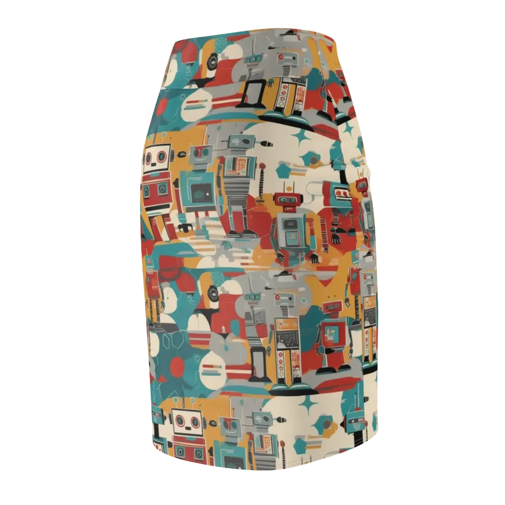 Chrome Daydream on Pencil Skirt — Back Side