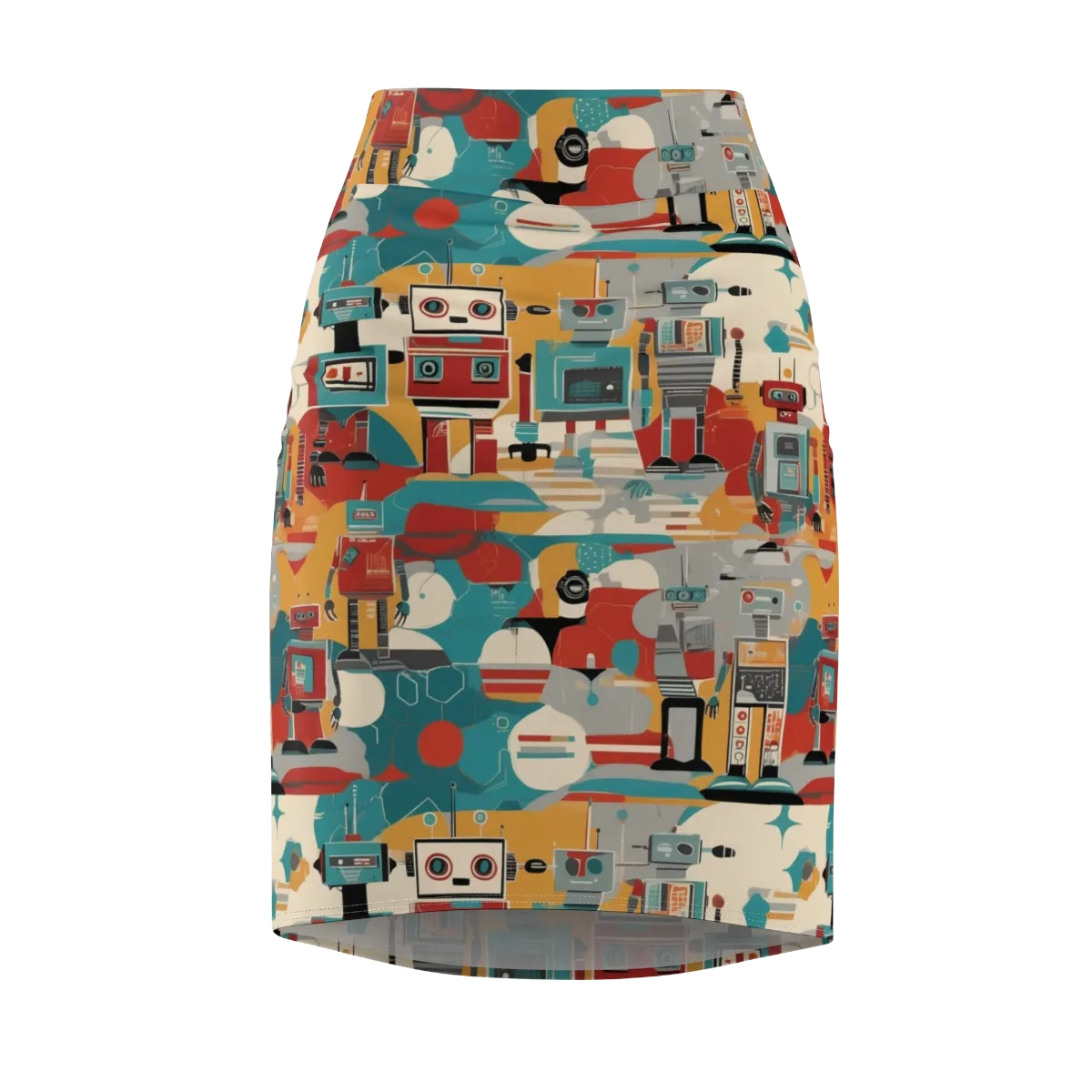 Chrome Daydream on Pencil Skirt — Front