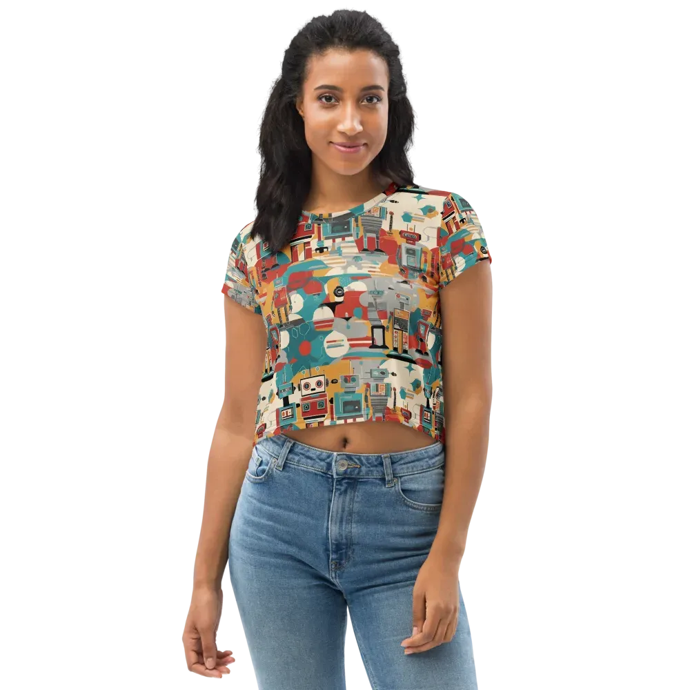 Chrome Daydream on Crop Tee — Front