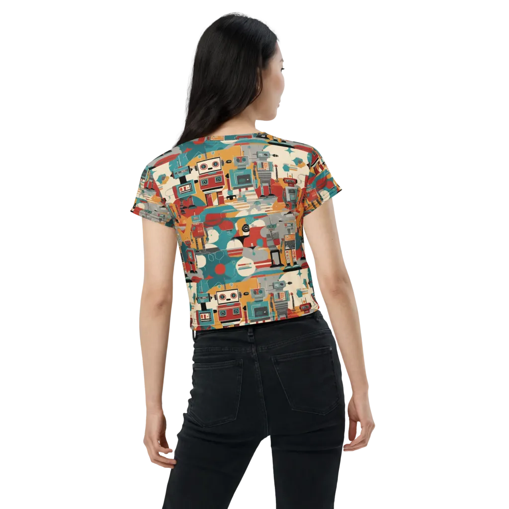Chrome Daydream on Crop Tee — Back