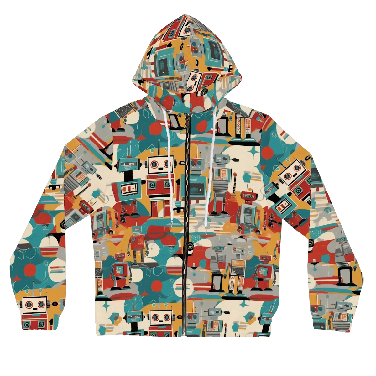 Chrome Daydream on Women's Full-Zip Hoodie — Front
