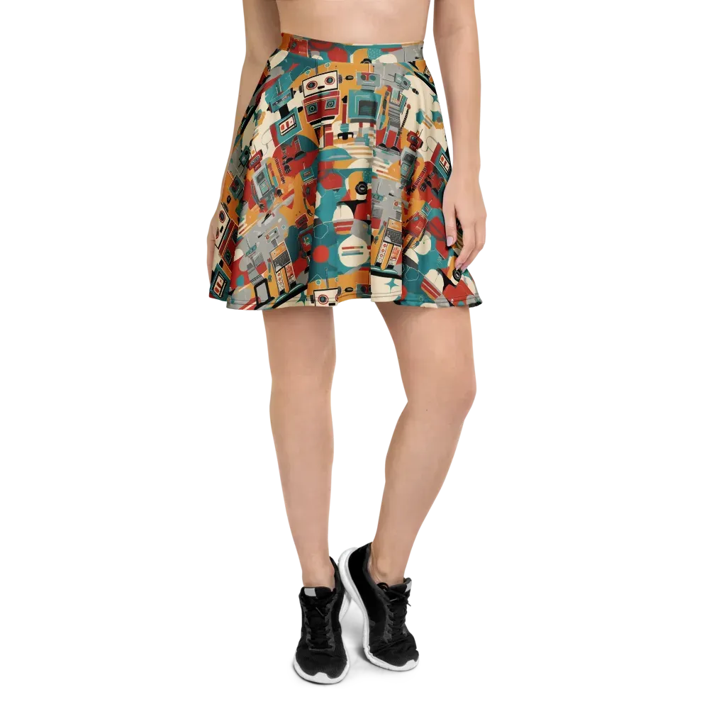 Chrome Daydream on Skater Skirt — Front