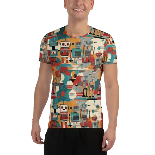 Chrome Daydream on a Men's Athletic T-Shirt