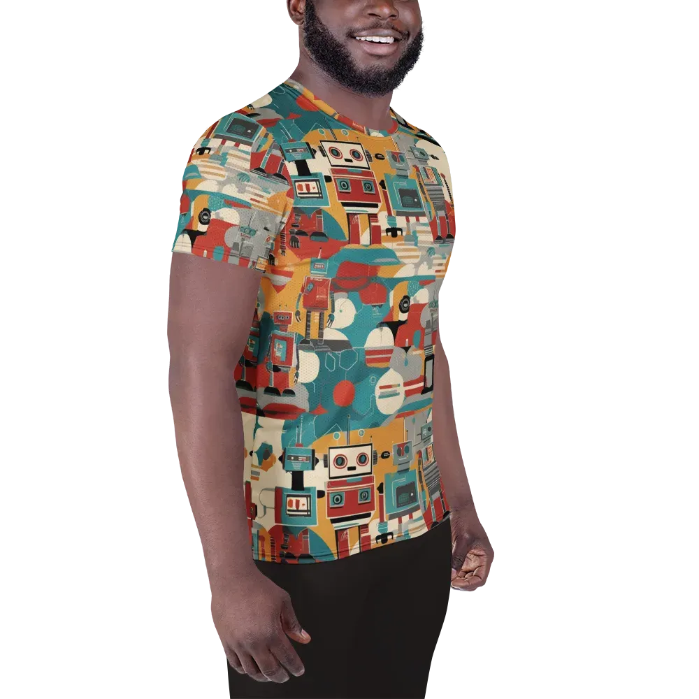 Chrome Daydream on Men's Athletic T-Shirt — Right