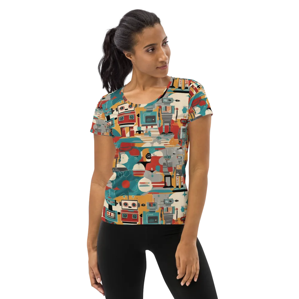 Chrome Daydream on Women's Athletic T-Shirt — Front