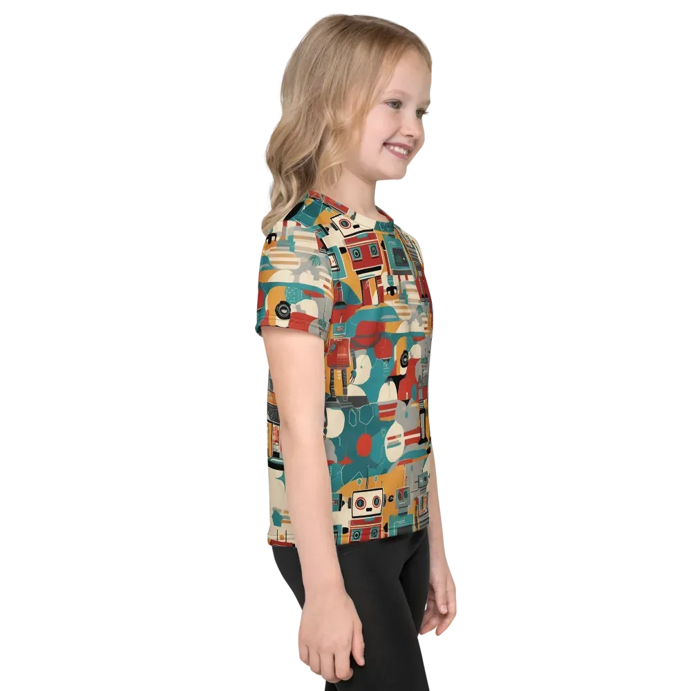 Chrome Daydream on Kids Crew Neck T-Shirt — Right