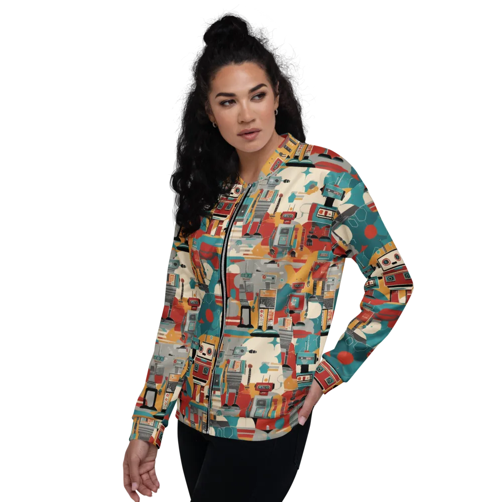 Chrome Daydream on Bomber Jacket — Left