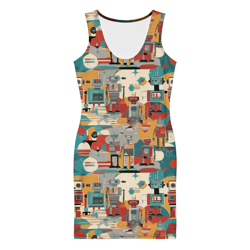 Chrome Daydream on Bodycon Dress — Front