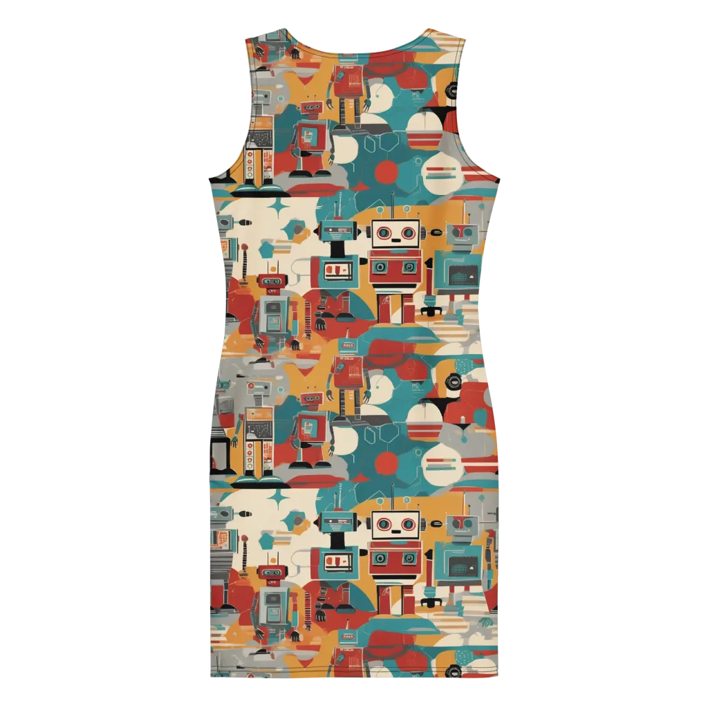 Chrome Daydream on Bodycon Dress — Back