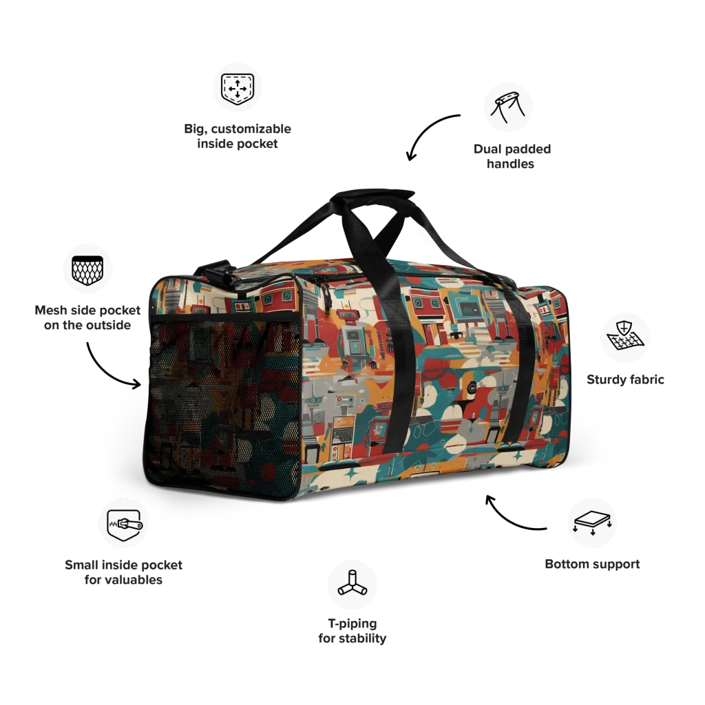 Chrome Daydream on Duffle Bag — Right Front