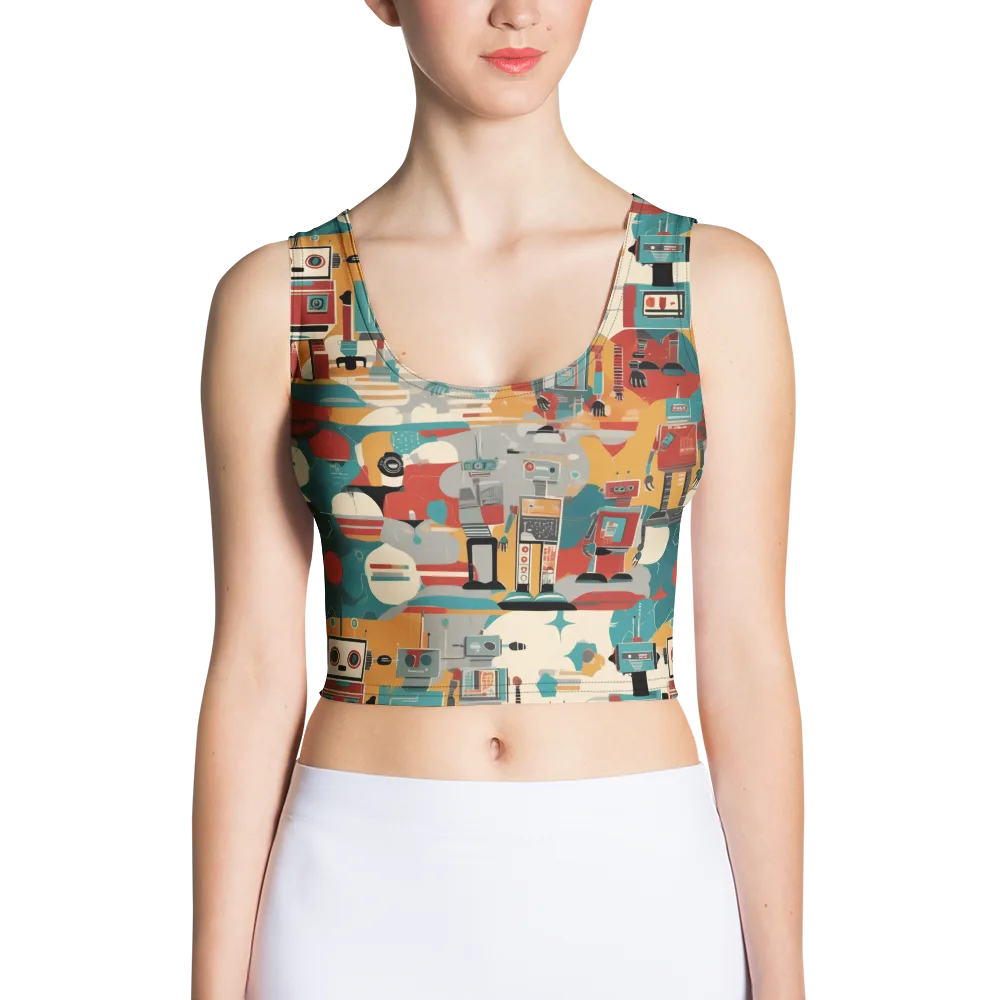 Chrome Daydream on Crop Top — Front