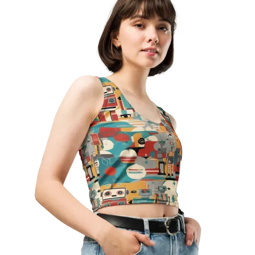 Chrome Daydream on a Crop Top