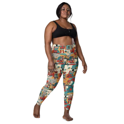 Chrome Daydream on a Leggings with Pockets