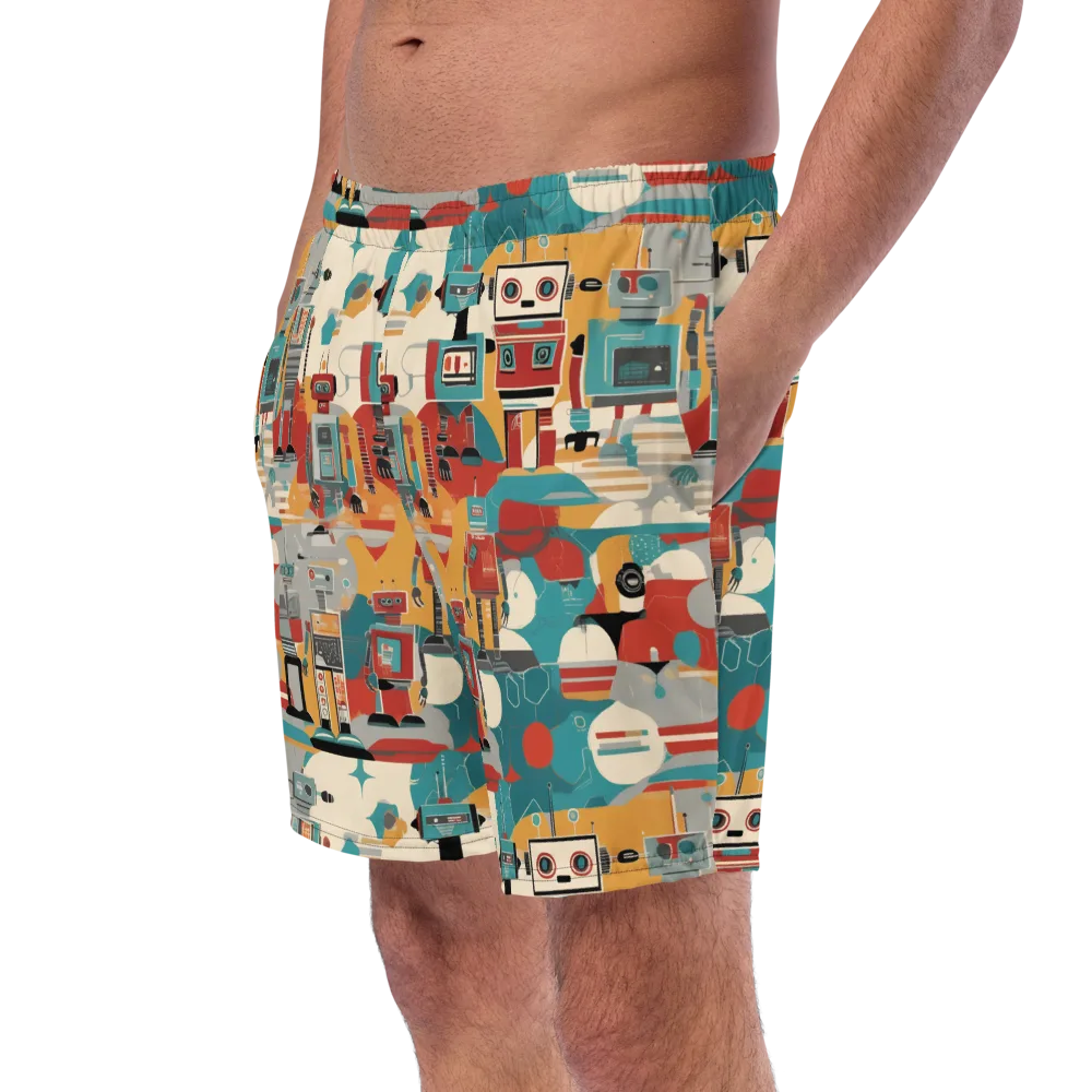 Chrome Daydream on Swim Trunks — Left Front