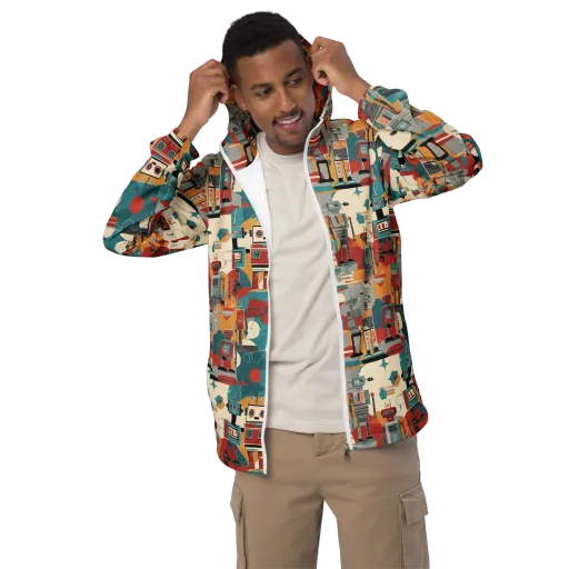 Chrome Daydream on a Men's Windbreaker