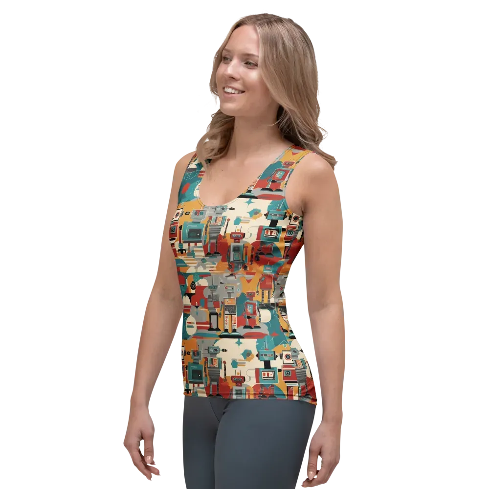 Chrome Daydream on Women's Tank Top — Left Front