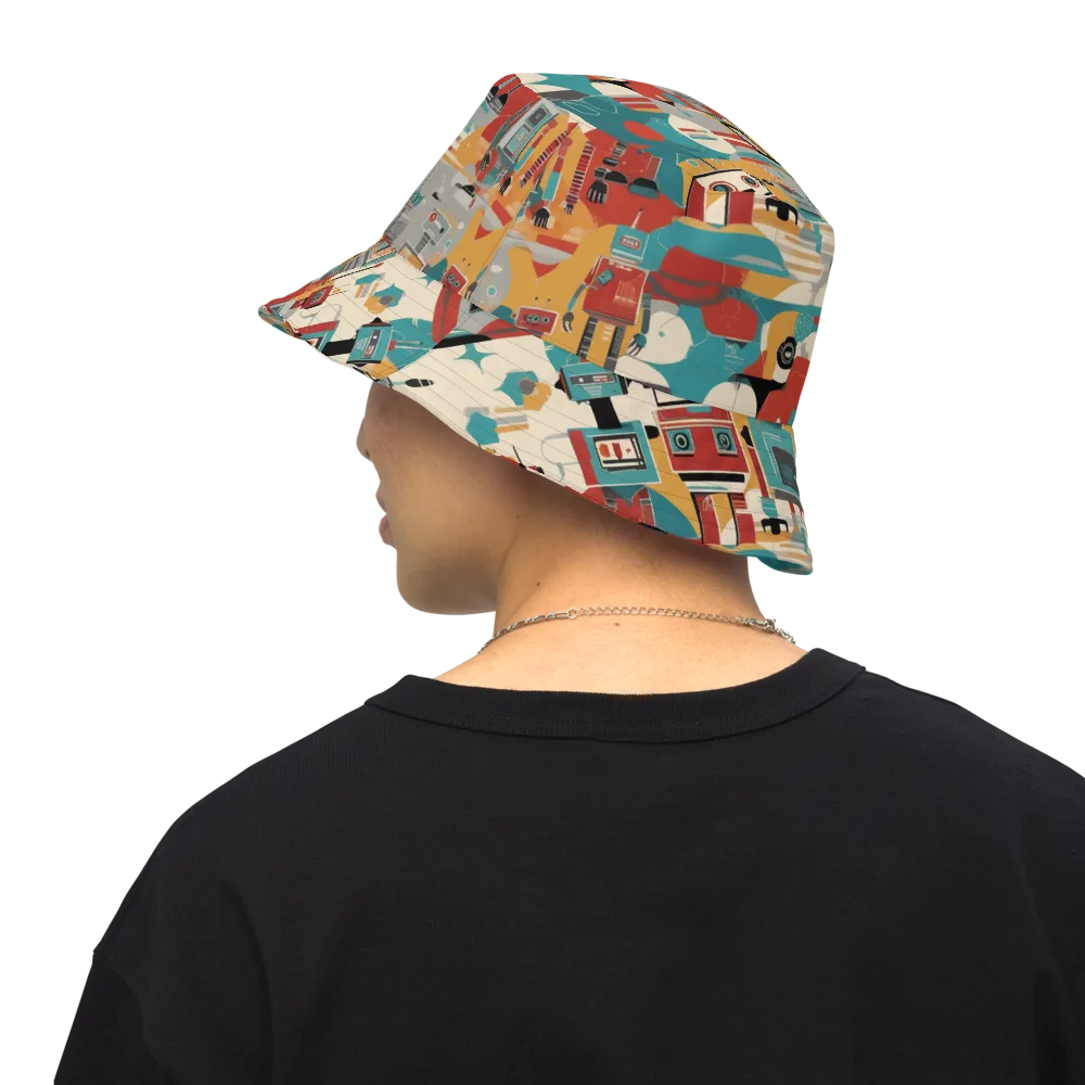 Chrome Daydream on Reversible Bucket Hat — Back Inside