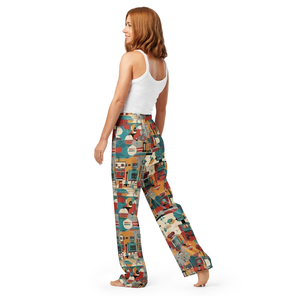 Chrome Daydream on Women's Pajama Pants — Back