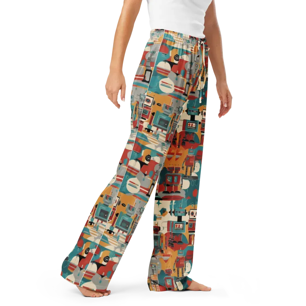 Chrome Daydream on Women's Pajama Pants — Right Front
