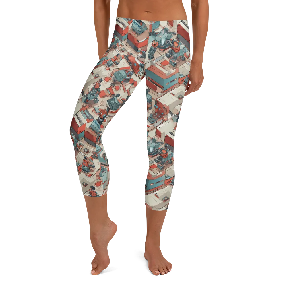 Circuit Couture on Capri Leggings — Front