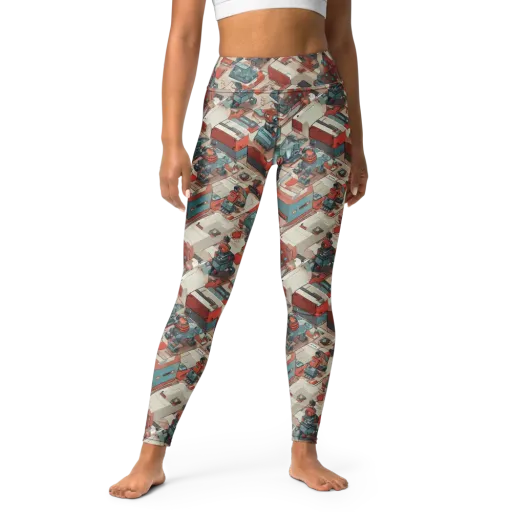 Circuit Couture on a Yoga Leggings