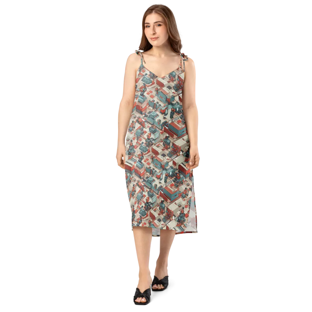 Circuit Couture on Slip Dress — Front