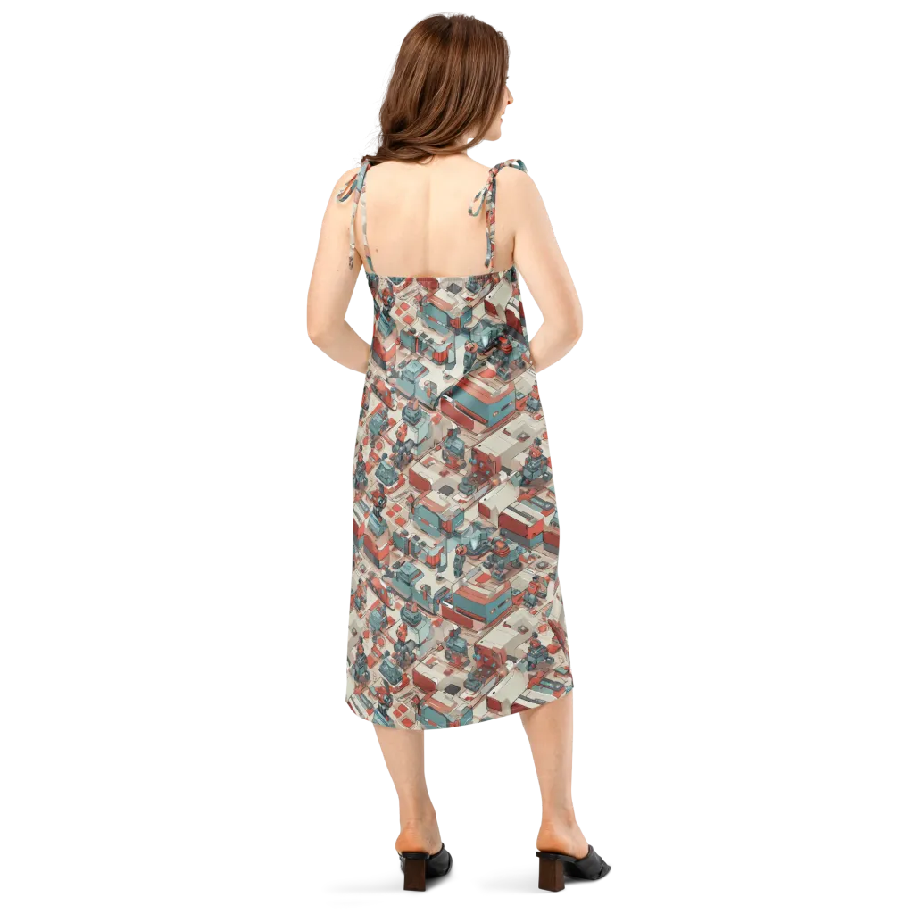 Circuit Couture on Slip Dress — Back