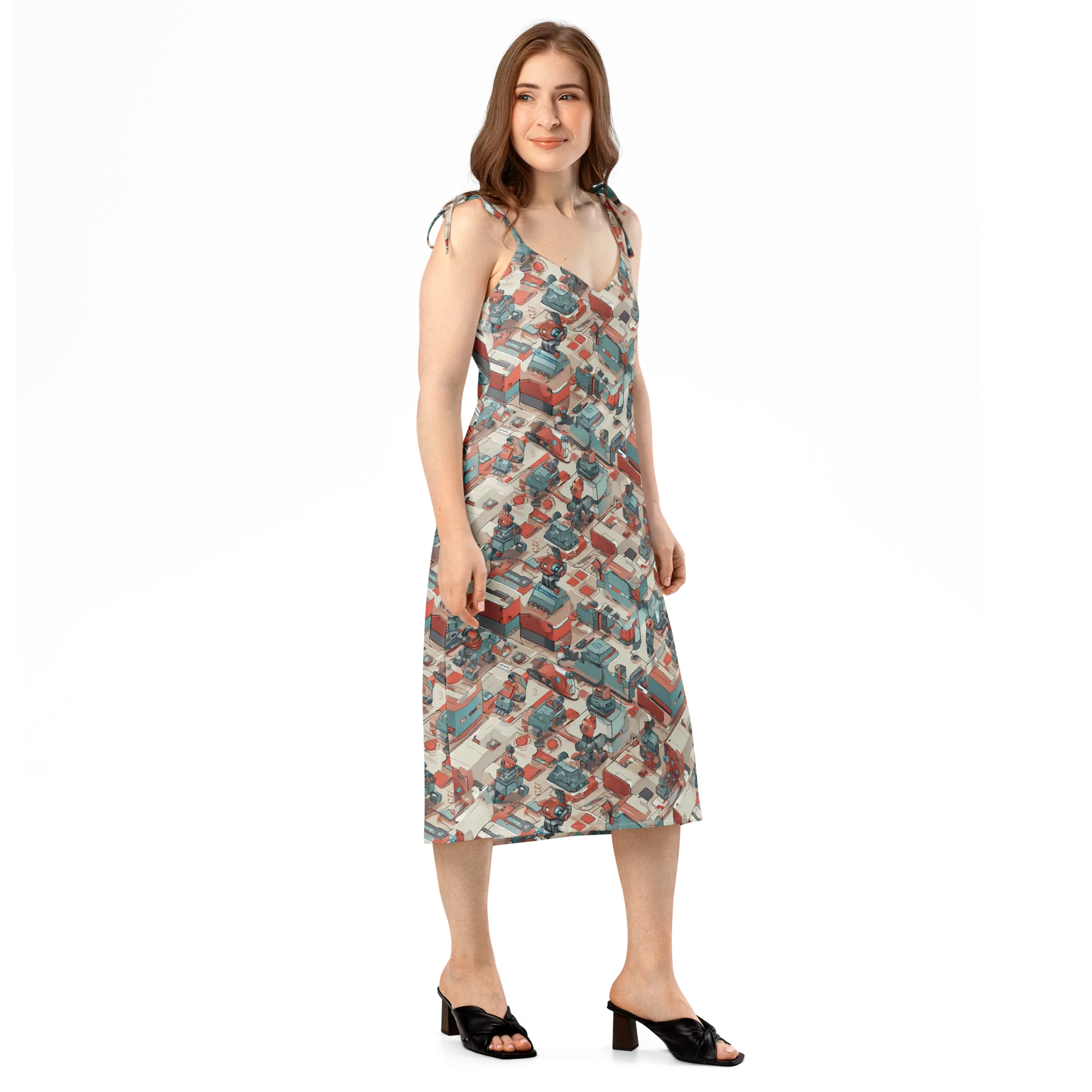 Circuit Couture on Slip Dress — Right Front