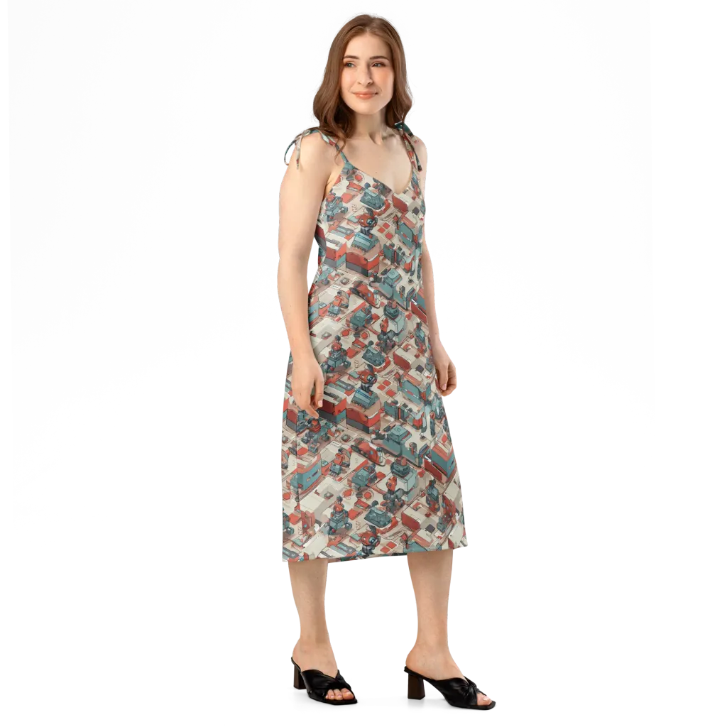 Circuit Couture on Slip Dress — Right Front