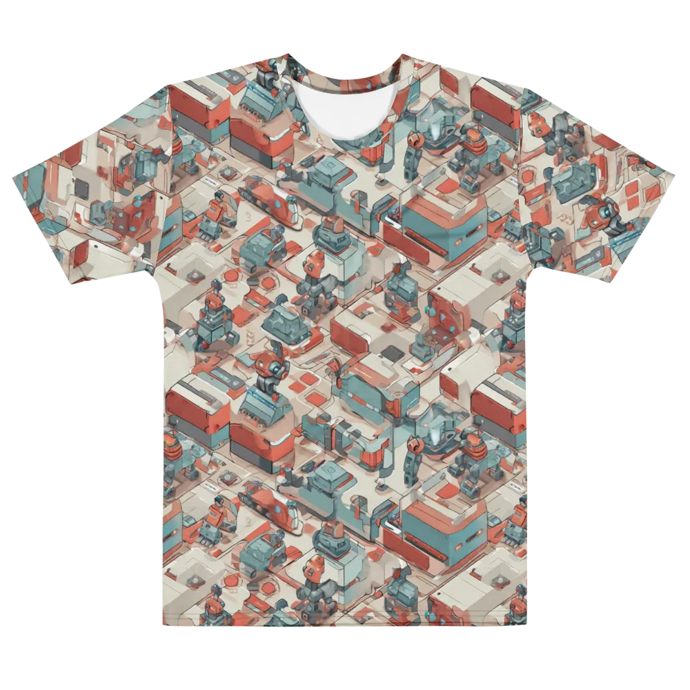 Circuit Couture on Men's Cotton Crew Neck T-Shirt — Front