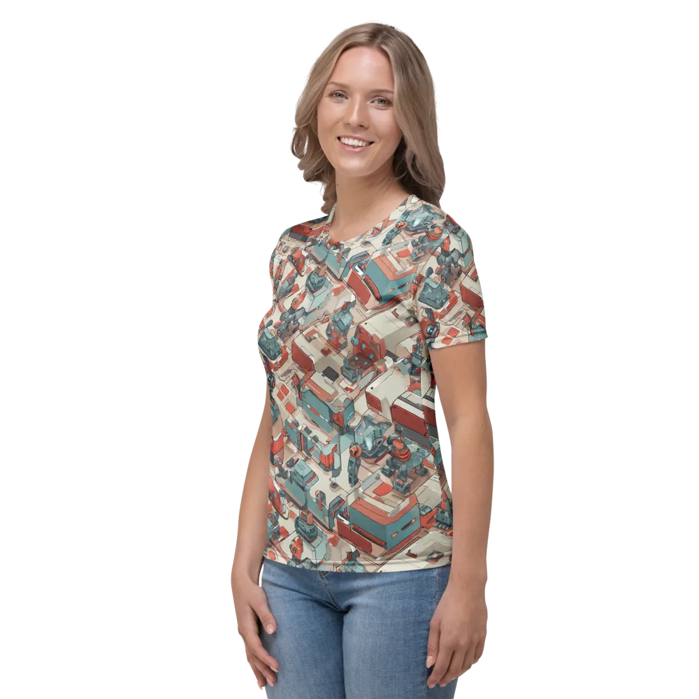 Circuit Couture on Women's Crew Neck T-Shirt — Left