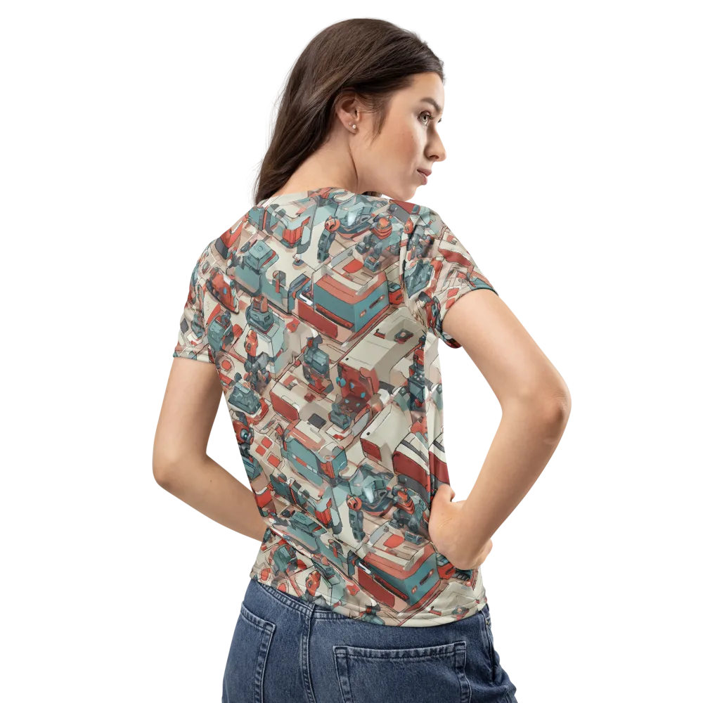 Circuit Couture on Women's Crew Neck T-Shirt — Back