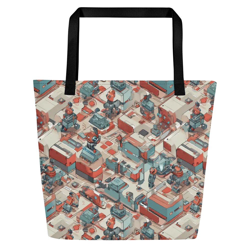 Circuit Couture on Large Tote Bag W/ Pocket — Front