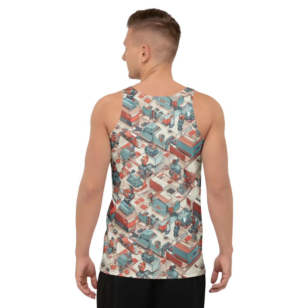 Circuit Couture on Men's Tank Top — Back