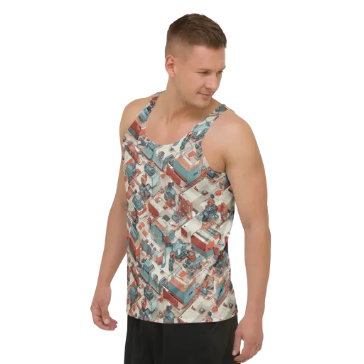 Circuit Couture on a Men's Tank Top