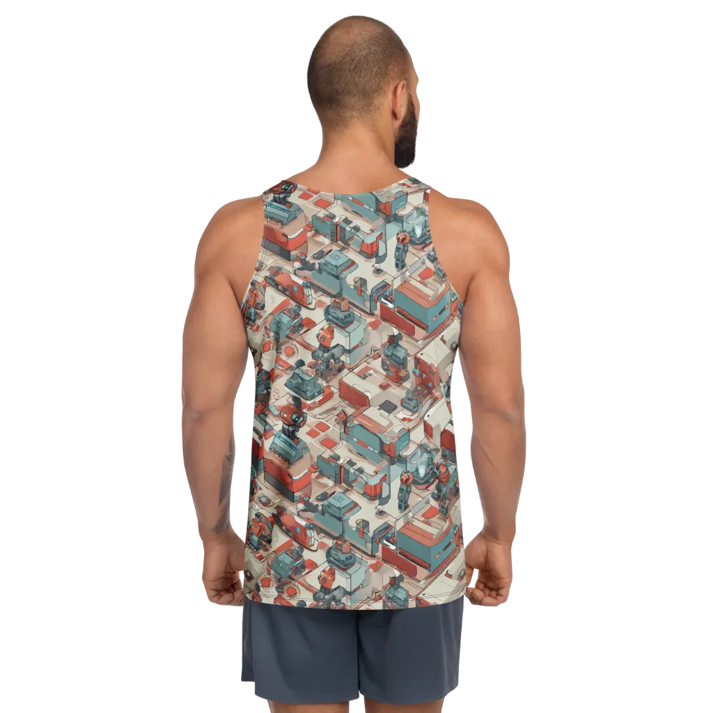 Circuit Couture on Men's Tank Top — Back