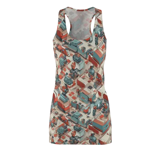 Circuit Couture on a Racerback Dress