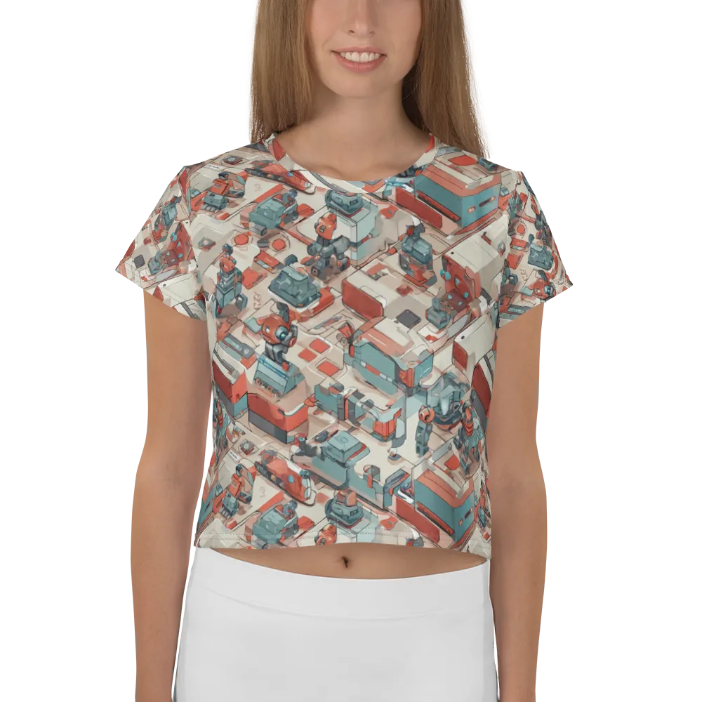 Circuit Couture on Crop Tee — Front