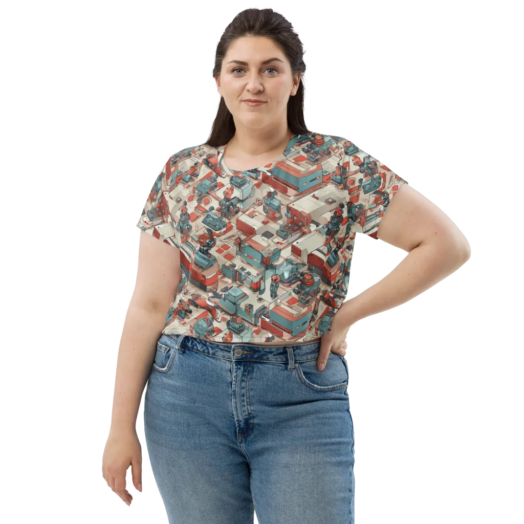 Circuit Couture on Crop Tee — Front