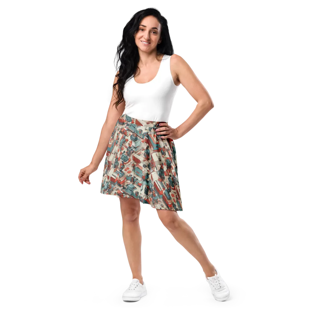 Circuit Couture on Skater Skirt — Front