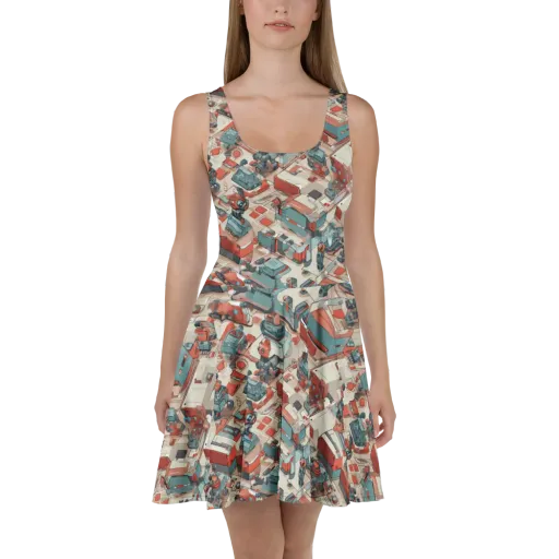Circuit Couture on a Skater Dress