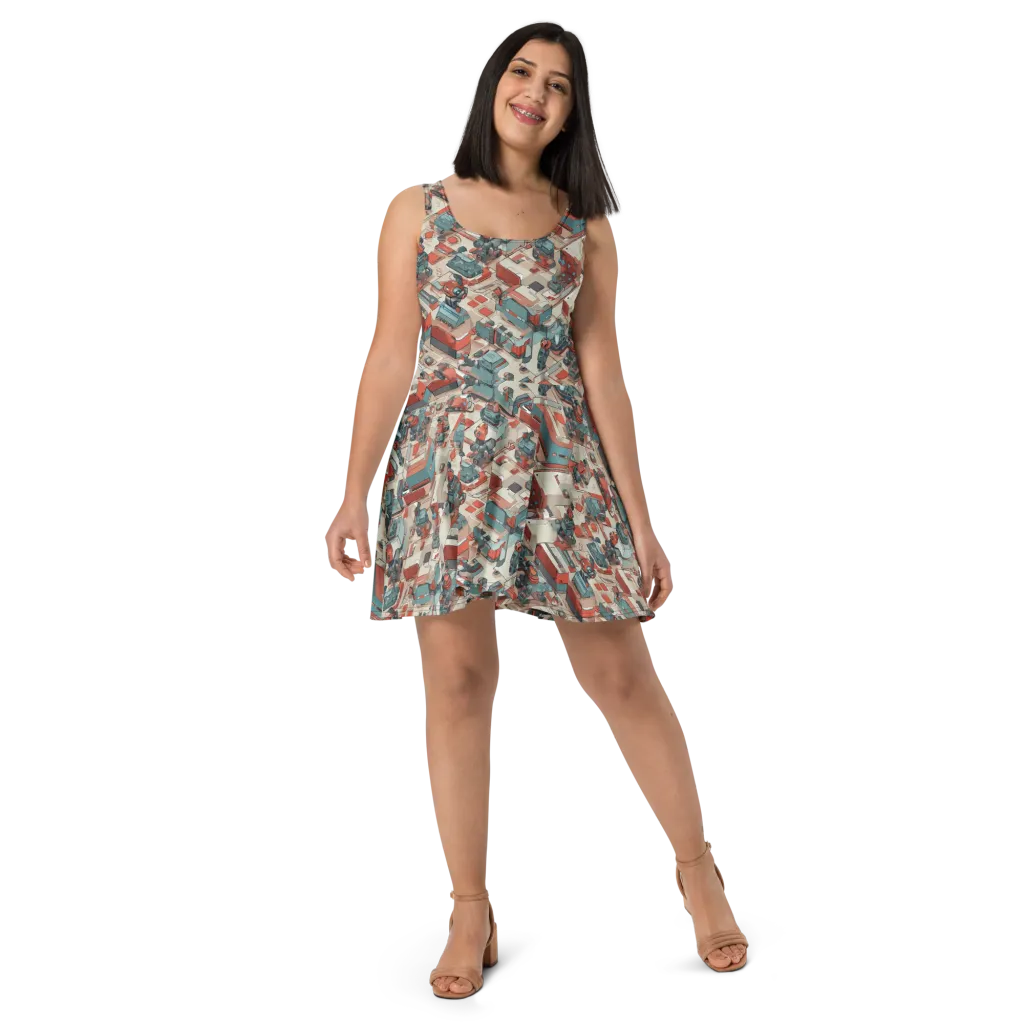 Circuit Couture on Skater Dress — Front
