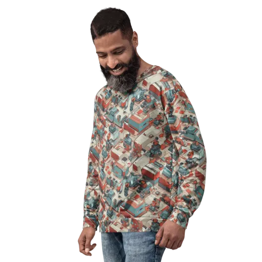Circuit Couture on a Sweatshirt